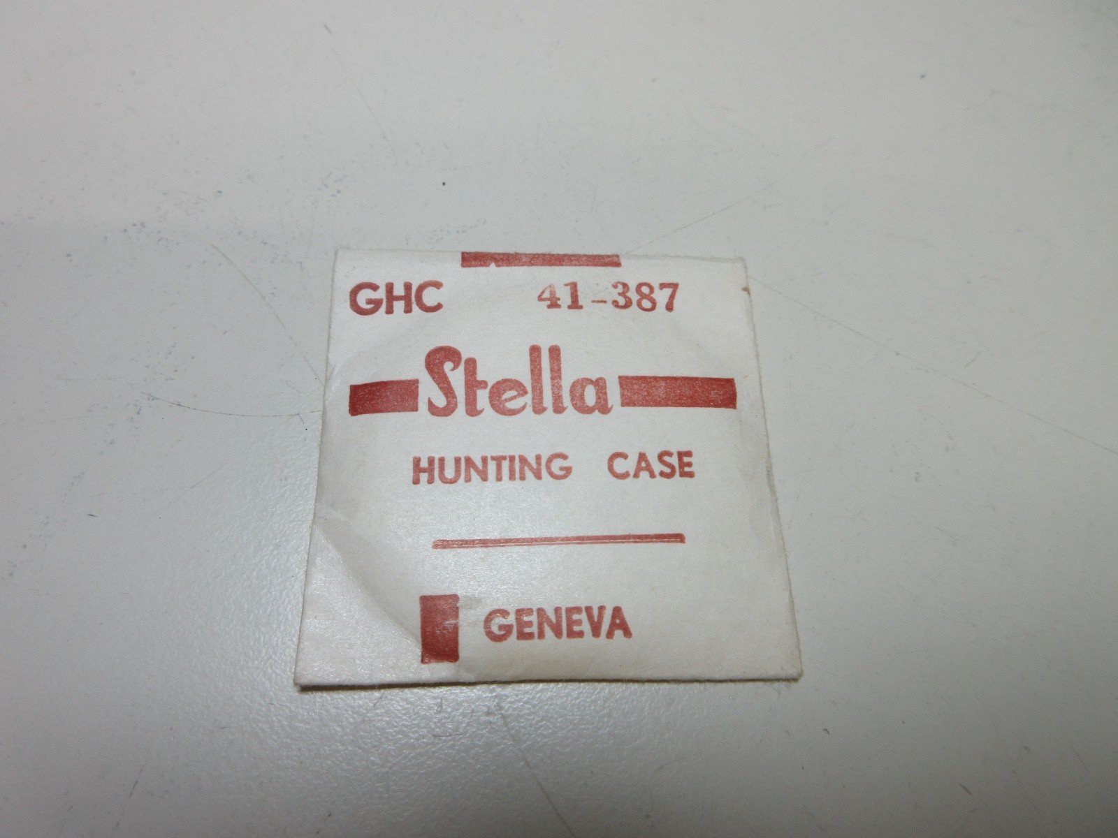 STELLA ROUND WATCH CRYSTAL GHC 387 – 41 HUNTING CASE REPLACEMENT PART #377
