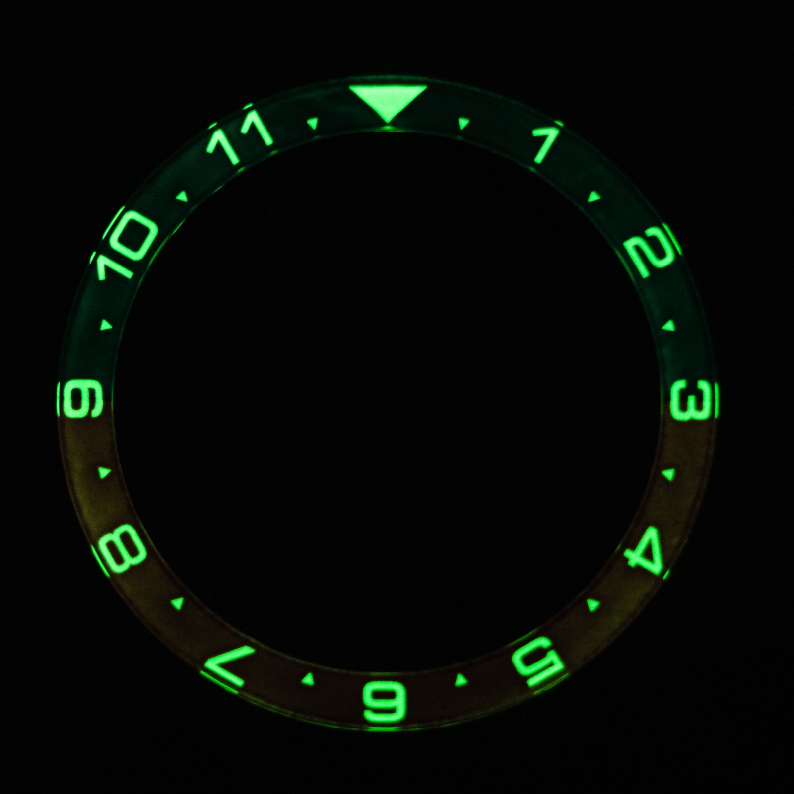 GI0552 SKX007/SRPD Flat Glass Bezel Insert – Lumed Pepsi Dual Time