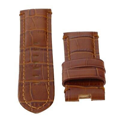 Panerai Straps Original Factory 24x22mm Mens Brown Leather Strap Never Worn