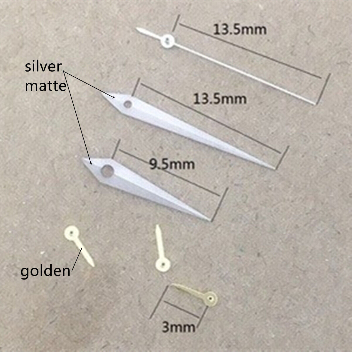 11.5mm Matte Silver Trim Arrow Shape Watch Hand for VX3J VX9J VX7J VX3N VX9N