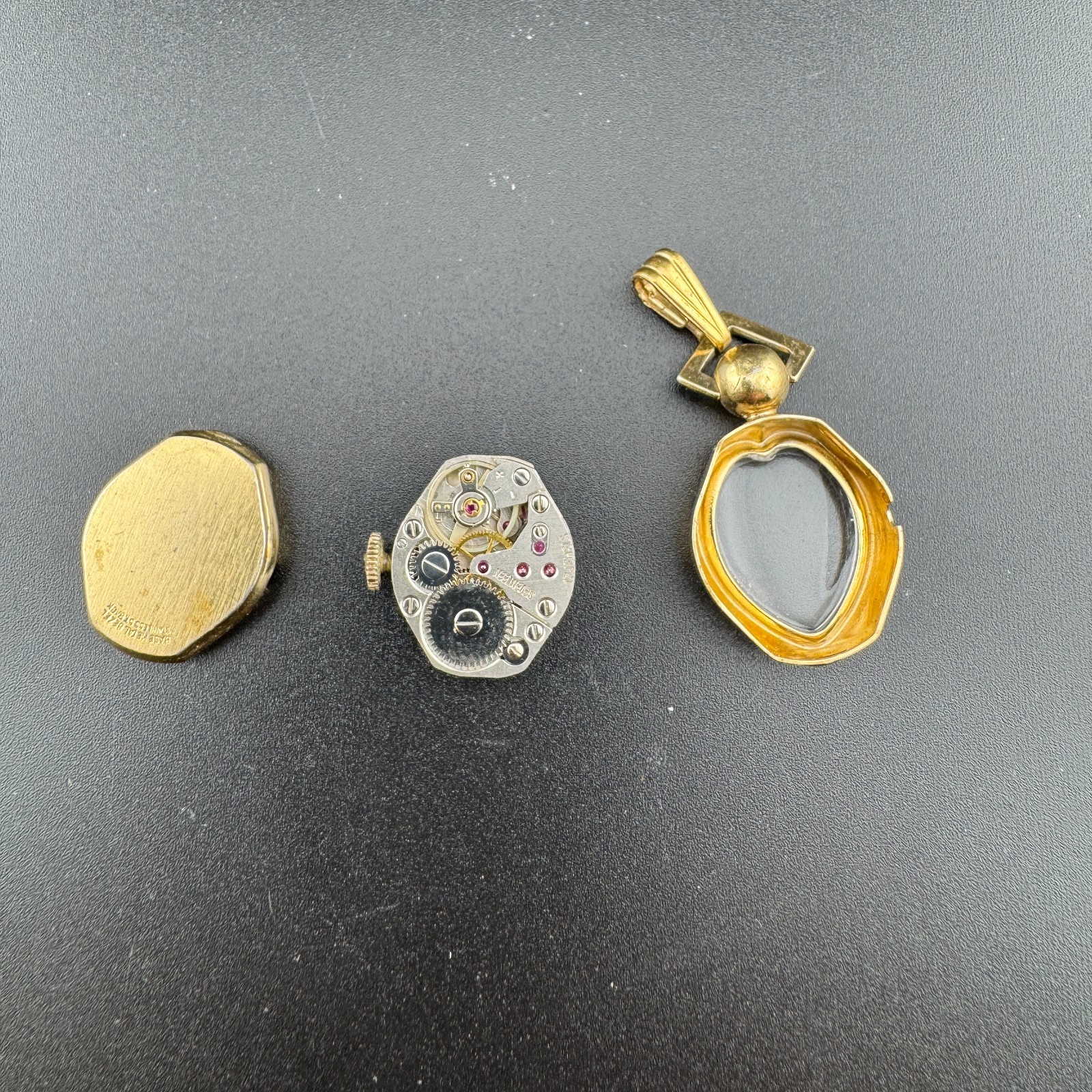 Vintage Jubilee 17 Jewel Pendant Watch Parts Repair Lot