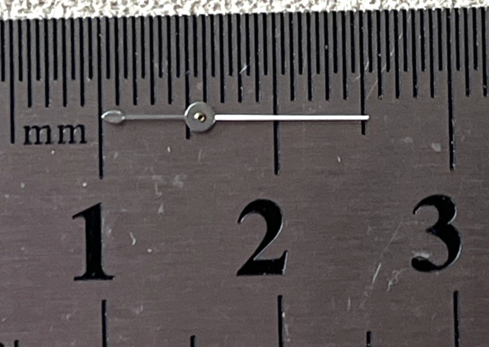 Waltham Watch Second Hand Silver / White 10 mm Total Length 15 mm