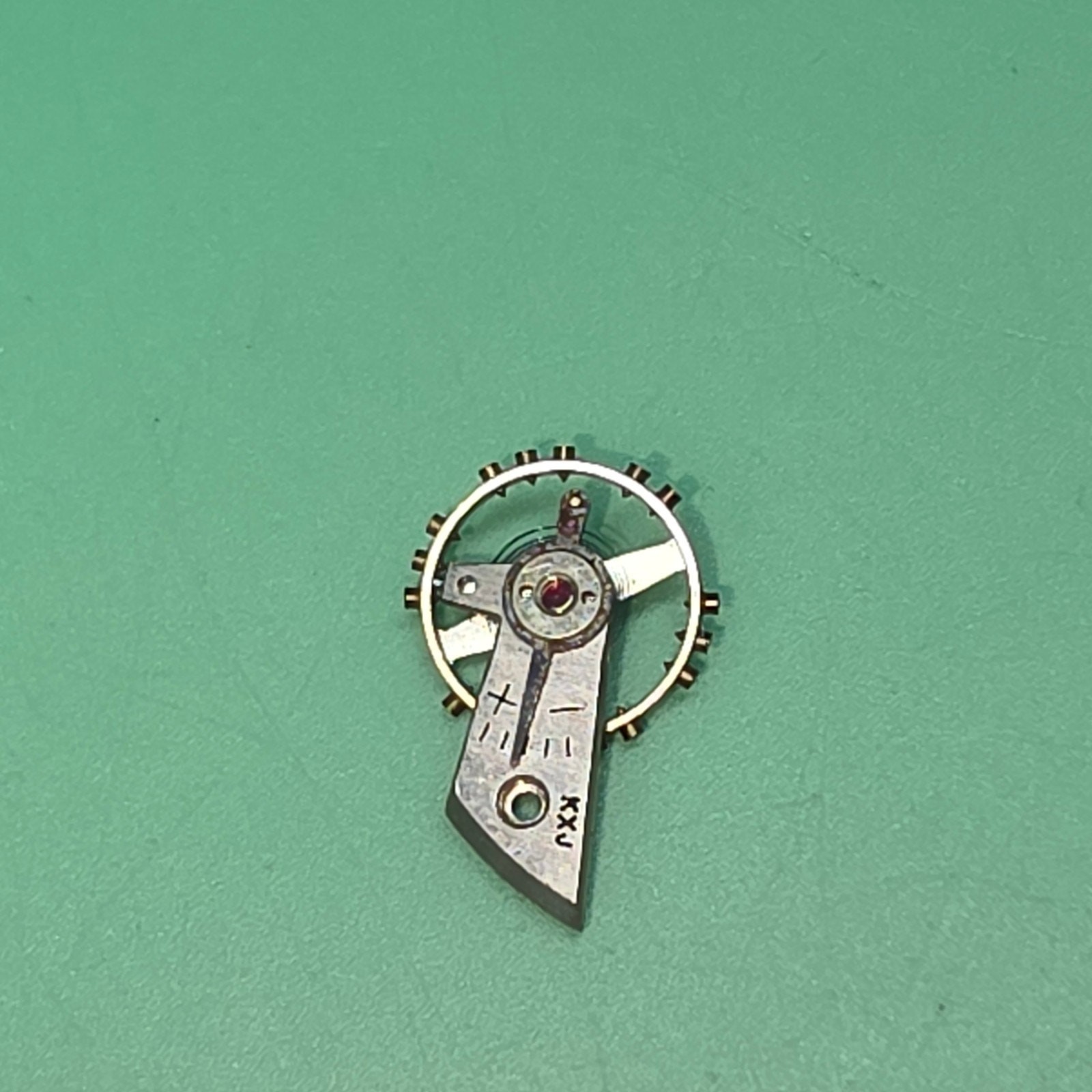 Balance Wheel w/Cock Peseux Cal. 190 Original Watch Part /V111