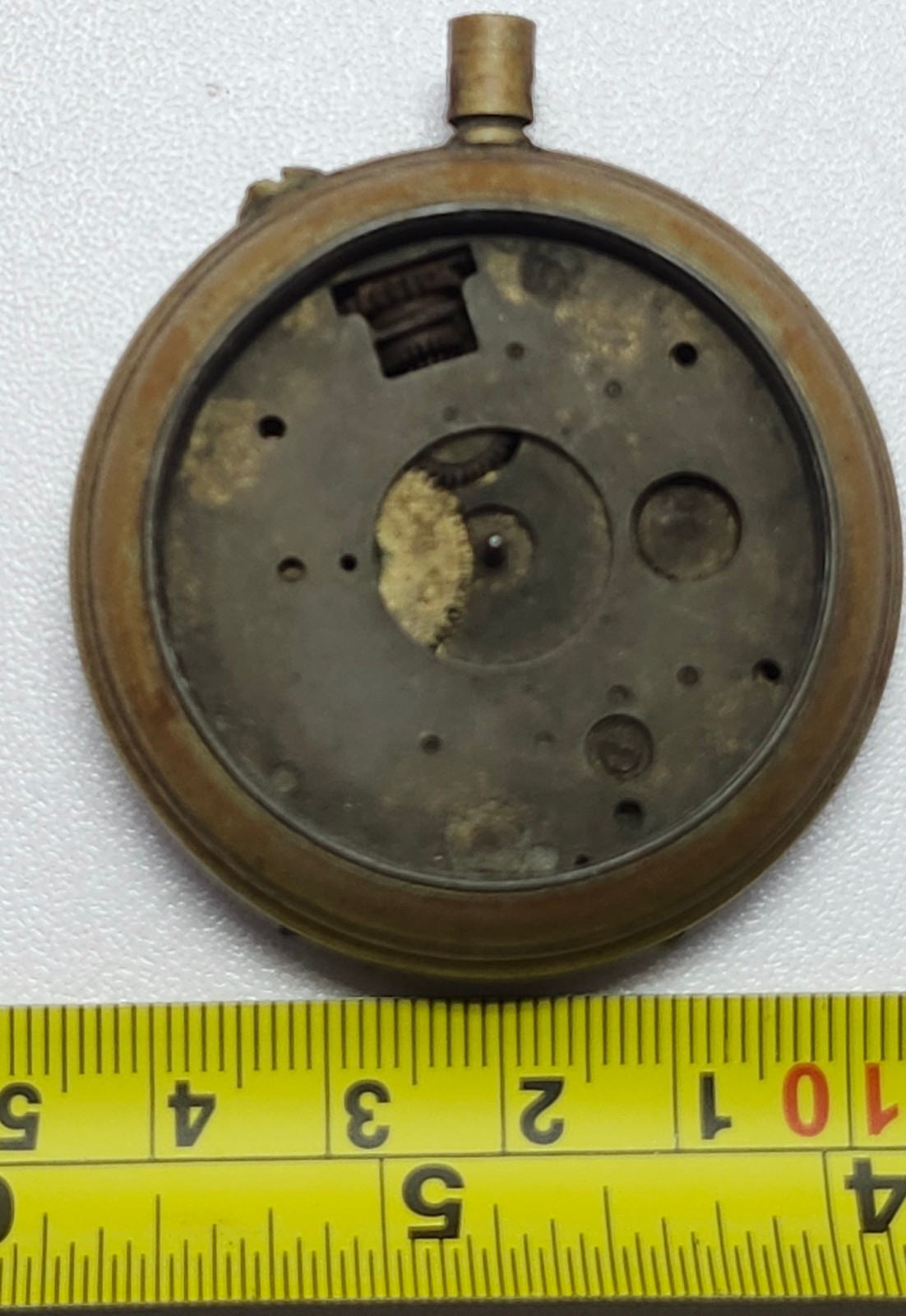 Systeme Roskopf Pocket Watch Movement Case Salvage Parts Repair As Is