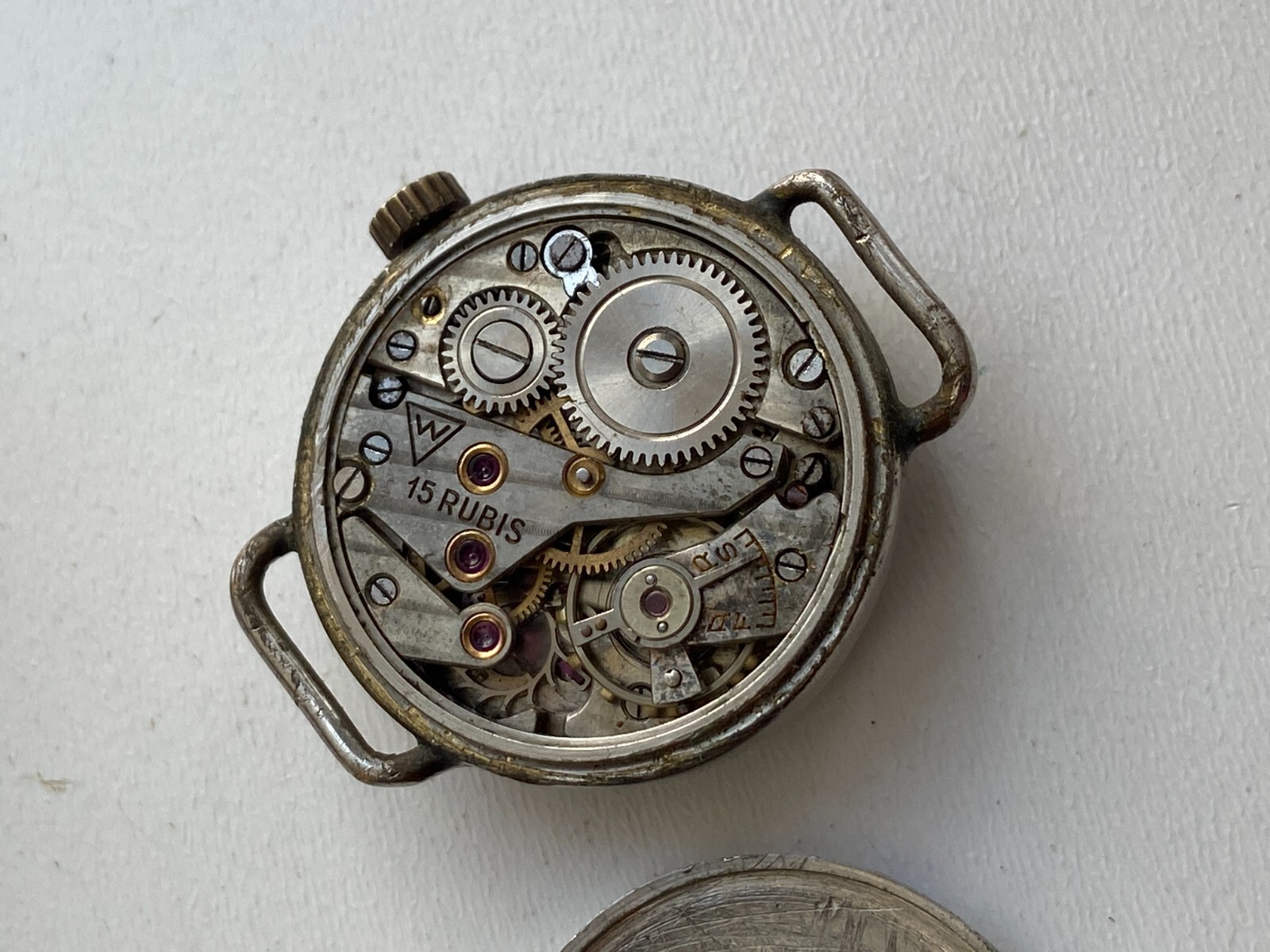 VINTAGE WOMEN WATCH CHRONOMETER SUISSE WWII MILITARY CAL AS 984 15 RUBIS RRR