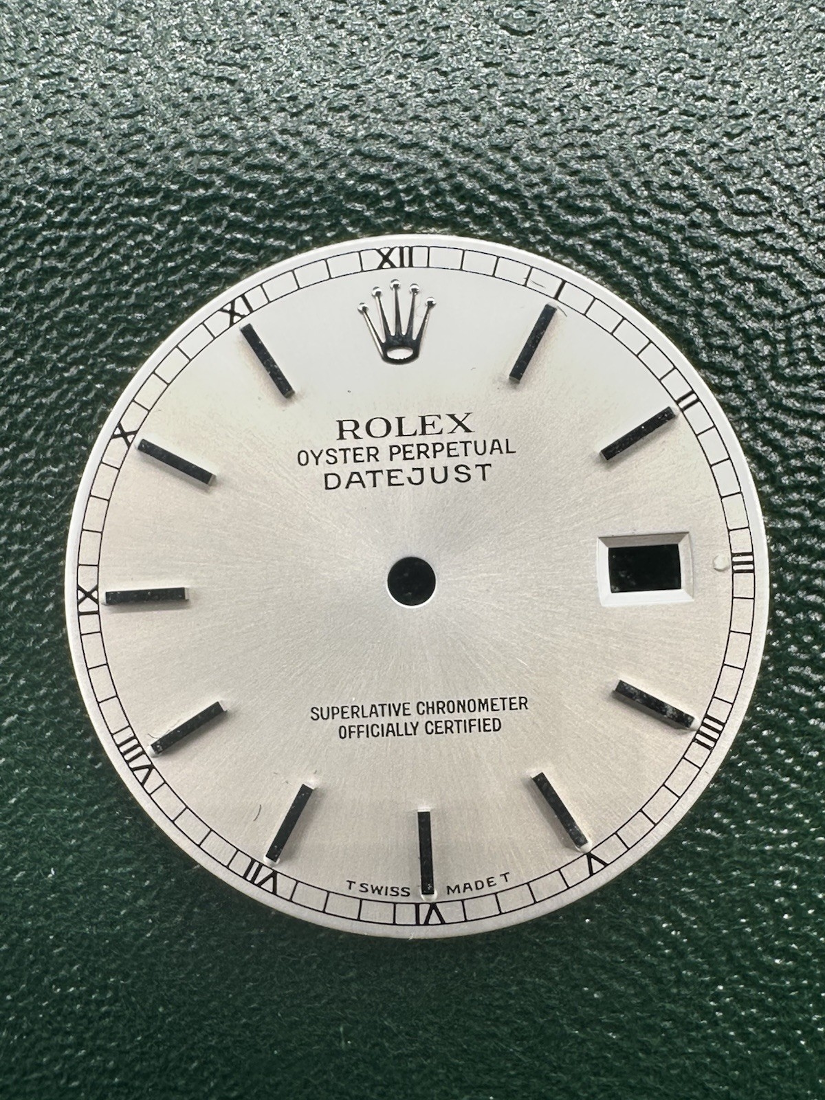 Rolex Datejust Silver Index Dial For 16014 16234 16200