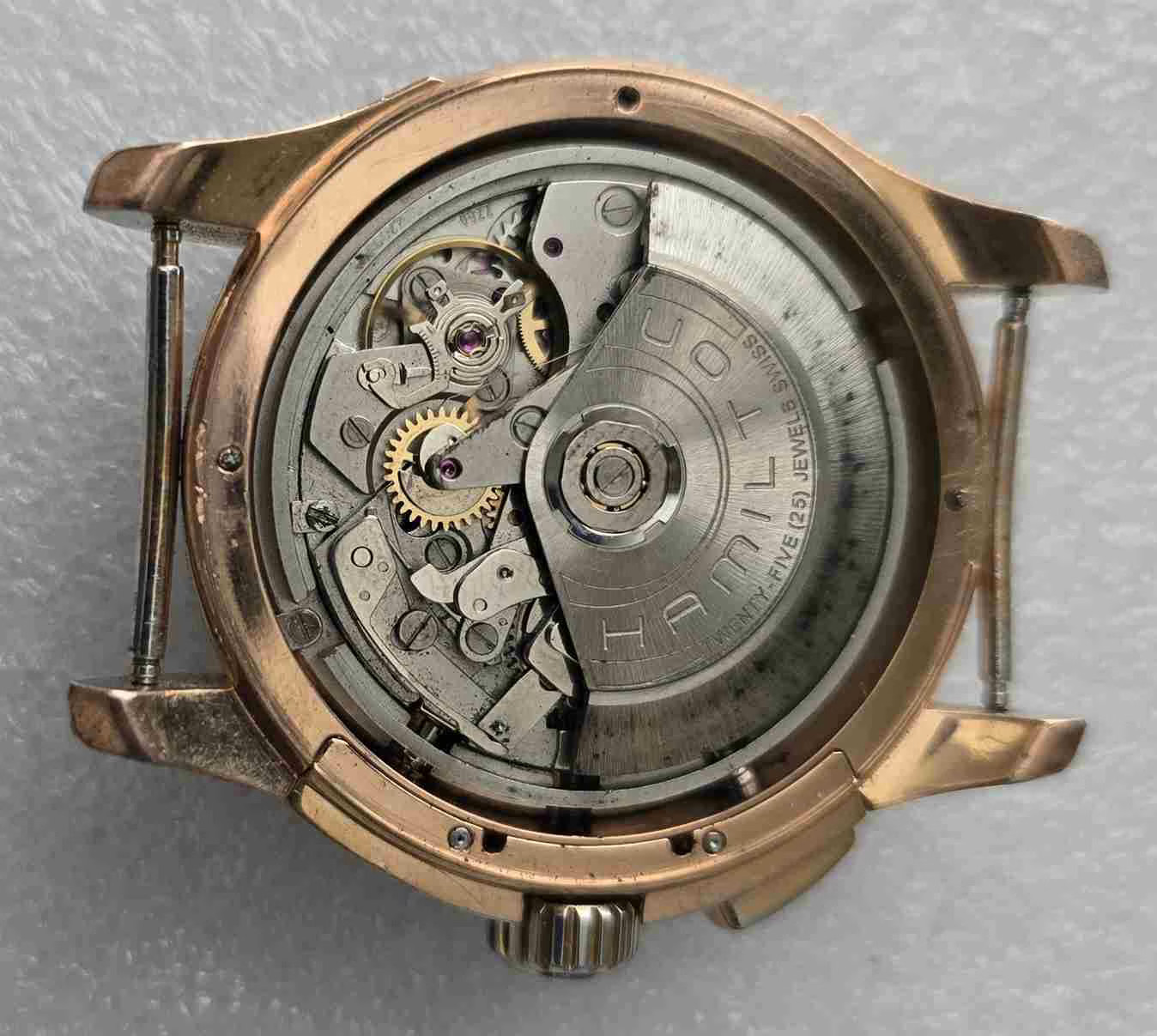 HAMILTON KHAKI Steel Chronograph. Ref: H326461. Cal: ETA-7750. For Service