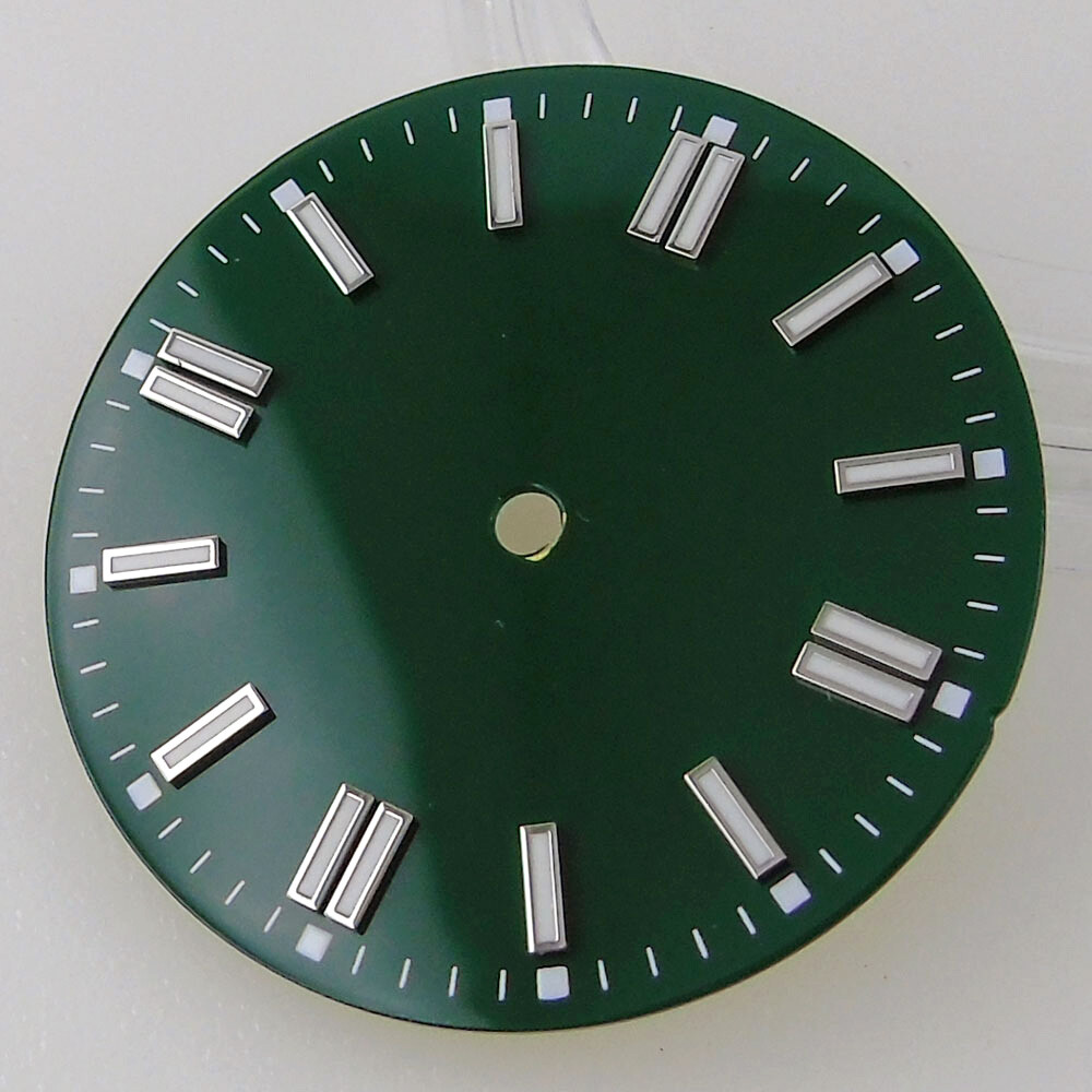 29mm Green Lume Sterile Watch Dial For ETA2824 2836/Miyota8215 821A/DG2813 3804