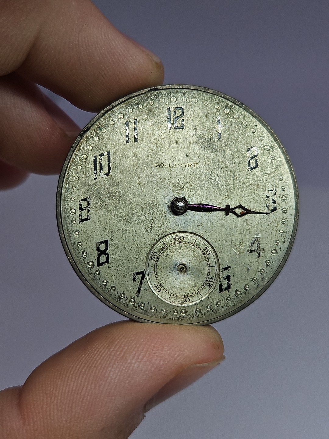 Technos Waldorf Pocket Watch Movement 11j 39.7mm Parts/Repair