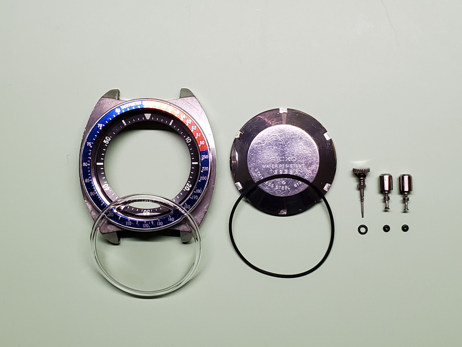 Crystal + Gasket Set for your 6139-6000, 6139-6002, 6139-6005, Chrongraph