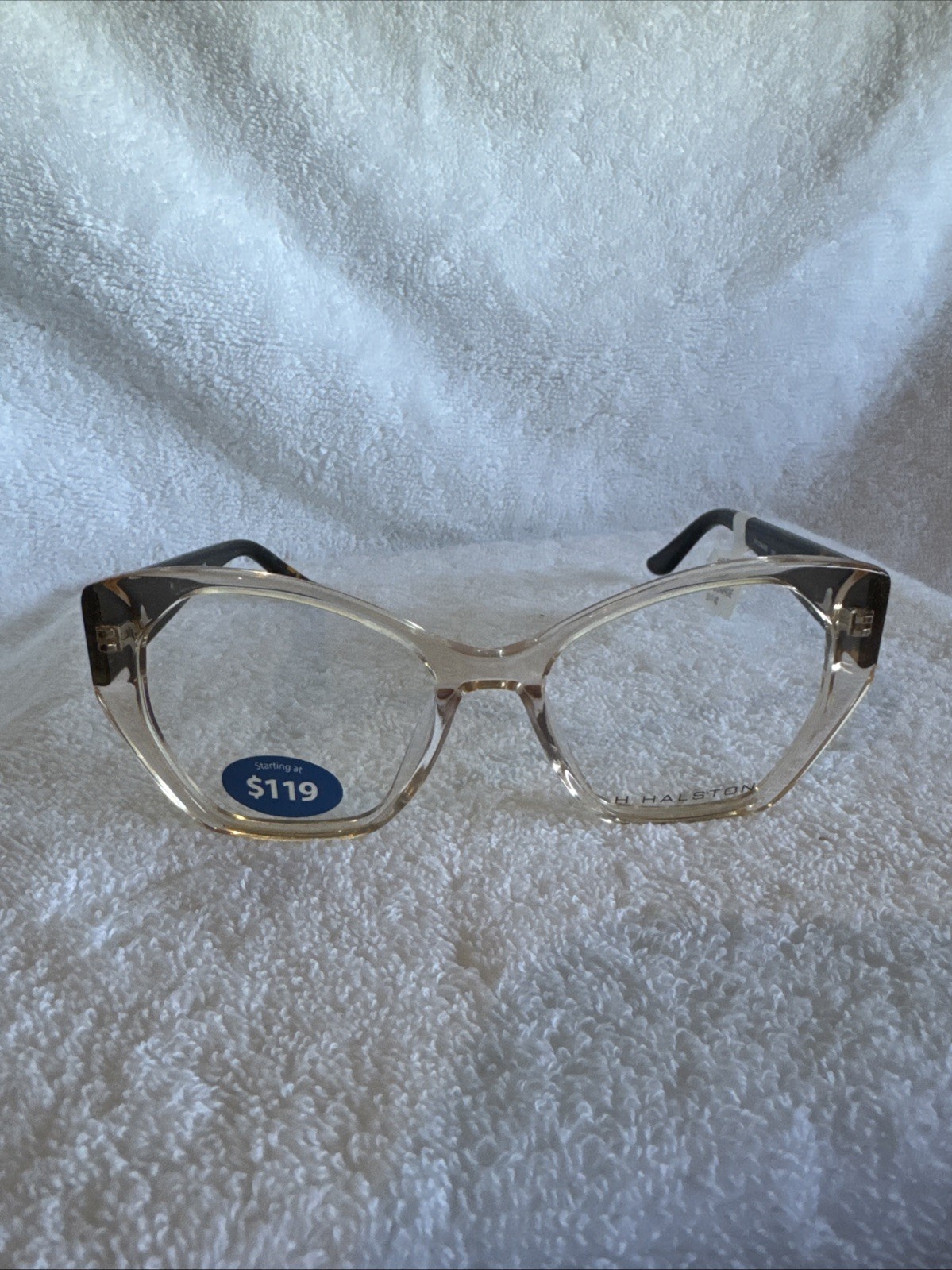 H Halston Eyeglasses 2006 Champagne 53-17-140 Demo Frames Only