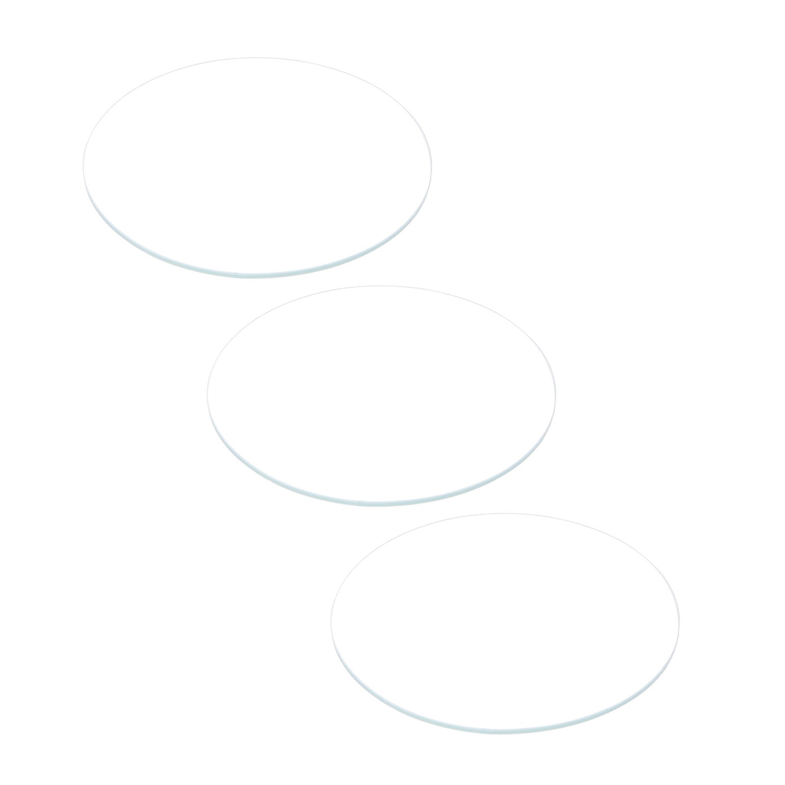 3pcs Watch Glass Crystal Lens, 43.5mm Dia. 1.1mm Thick Double Dome Watch Glass
