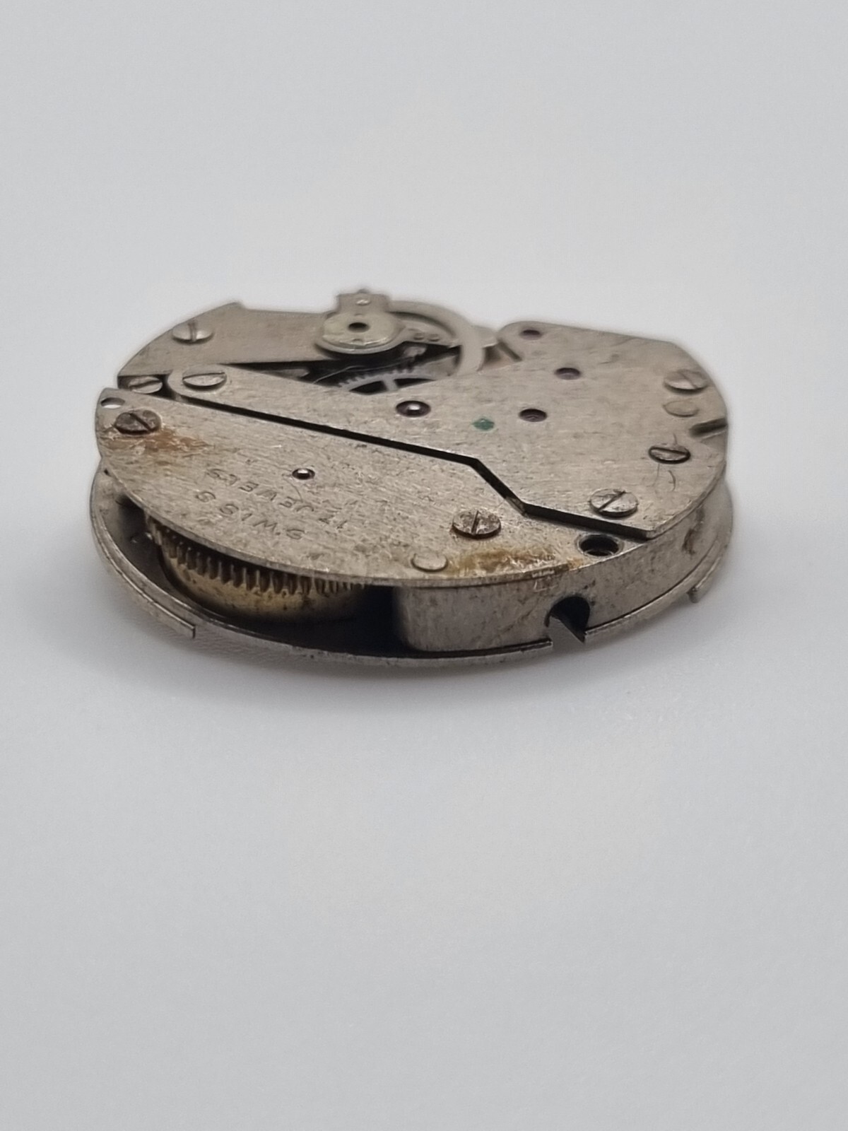 EB 1197N Manual Wind Watch Movement 17 Jewels Swiss Parts Repair Untested 23.5mm