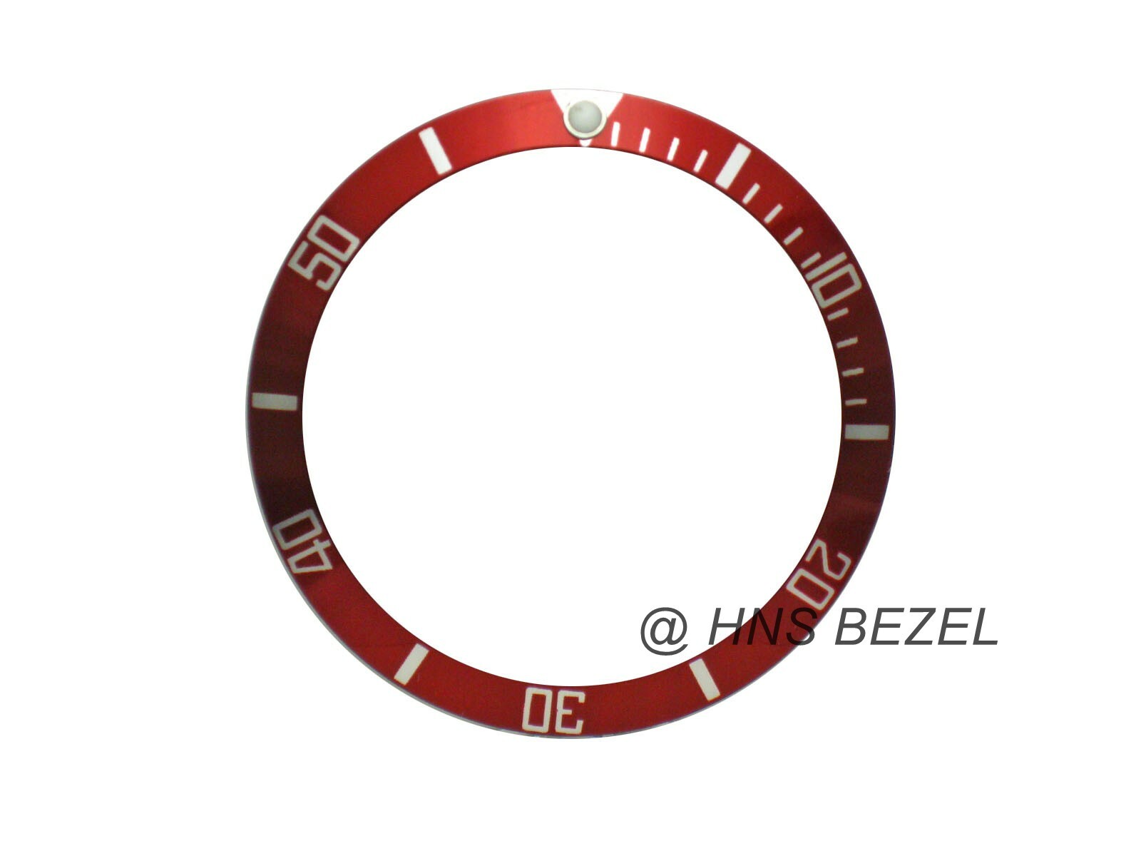 RED ALUMINUM BEZEL INSERT FOR ROLEX SUBMARINER & GMT SEIKO GLOW GREEN IN DARK