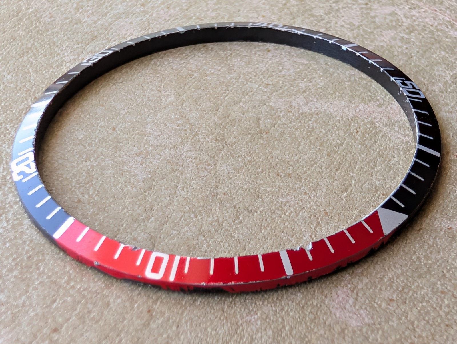 Vintage Bulova Caravelle Set-O-Matic Diver BEZEL INSERT FOR N538 & Q110 CASES