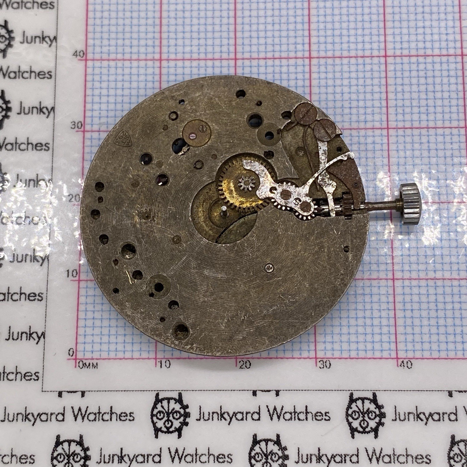 Vintage Meyer & Studeli S.A. Pocket Watch Movement Repair Parts Spares 7 Jewels