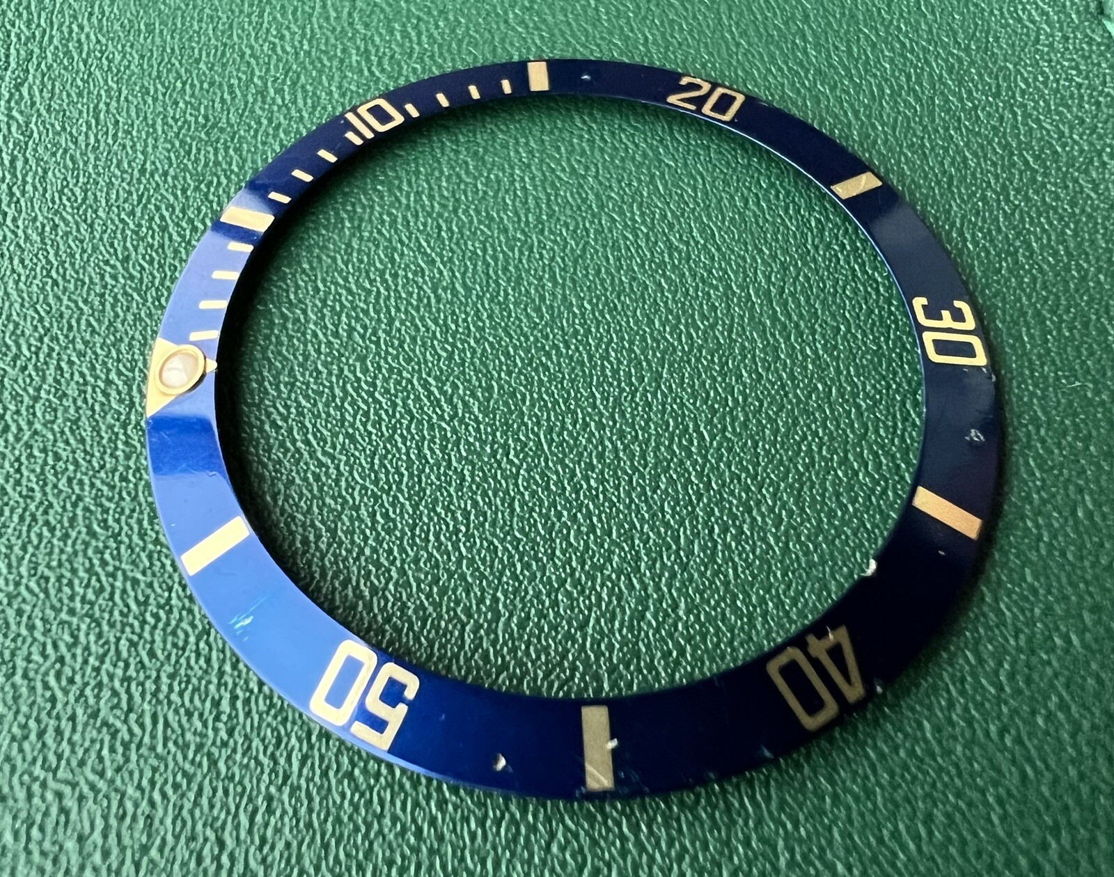 Genuine Rolex Submariner Date 16613 16803 16808 16818 Blue Bezel Insert #5298