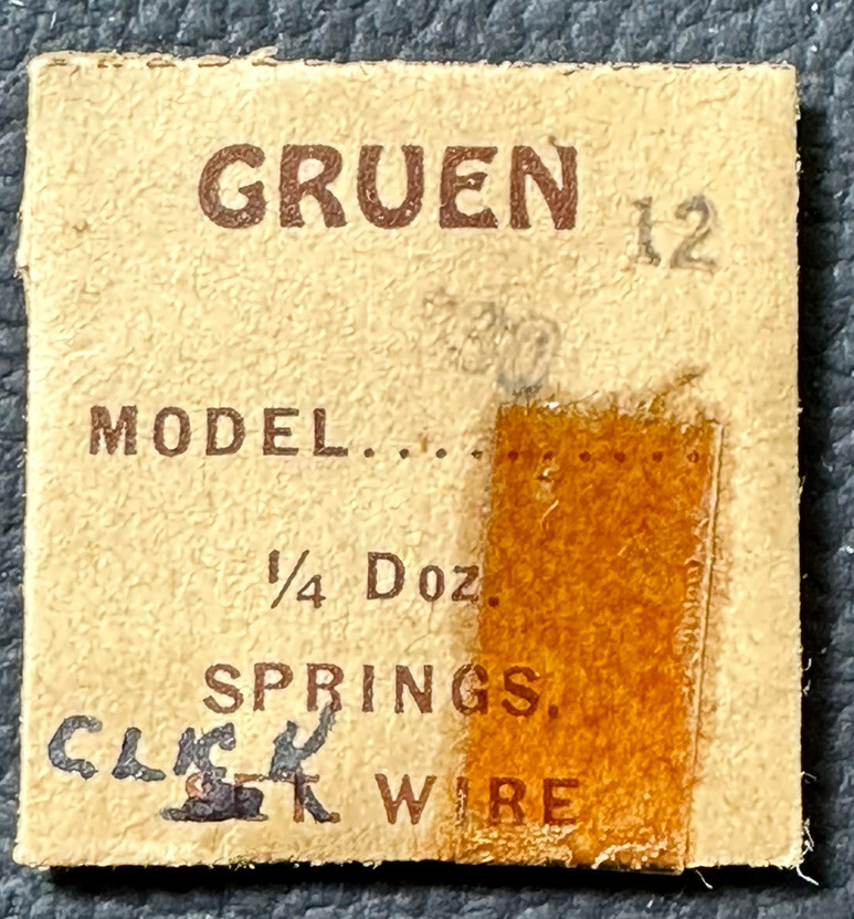 GRUEN #11 EB430 CAL330 1/4 DOZEN CLICK SPRING GENUINE WATCH REPAIR PART WP4