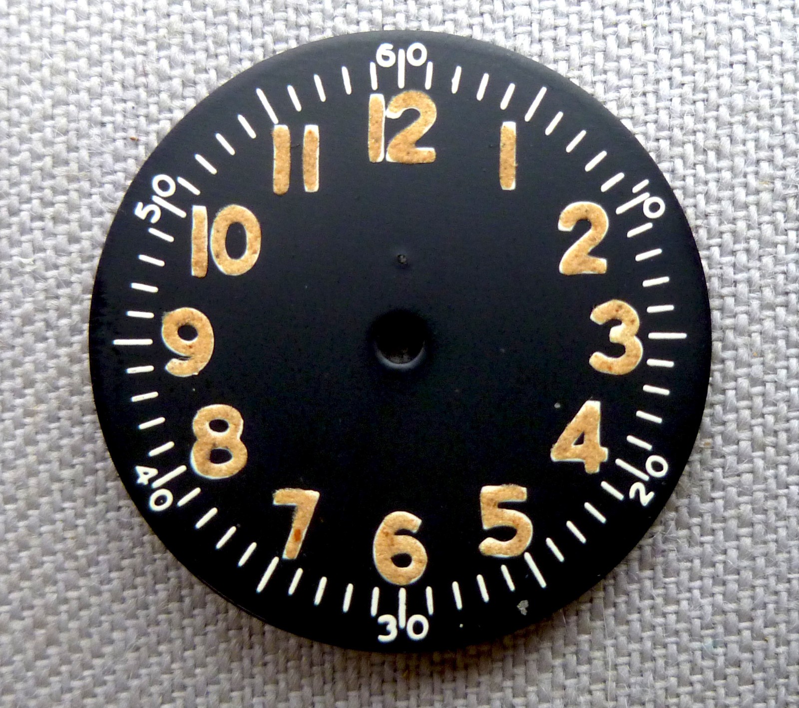 ELGIN Military DIAL New Old Stock Early 1950s Likely For ELGIN Cal. 539 Size 8/0