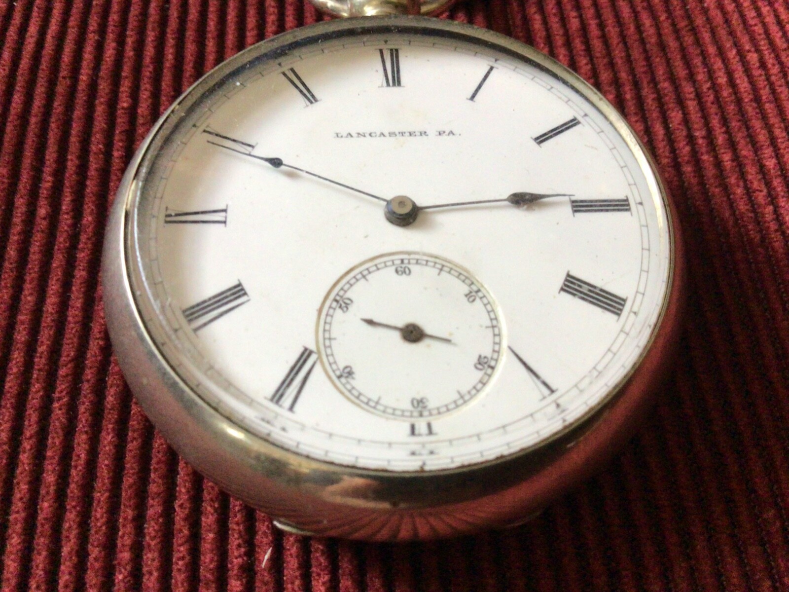 Lancaster Watch Co. “West End” KW. KS. Model 1 10J. 18S. 1881 Gilt Movement, 
