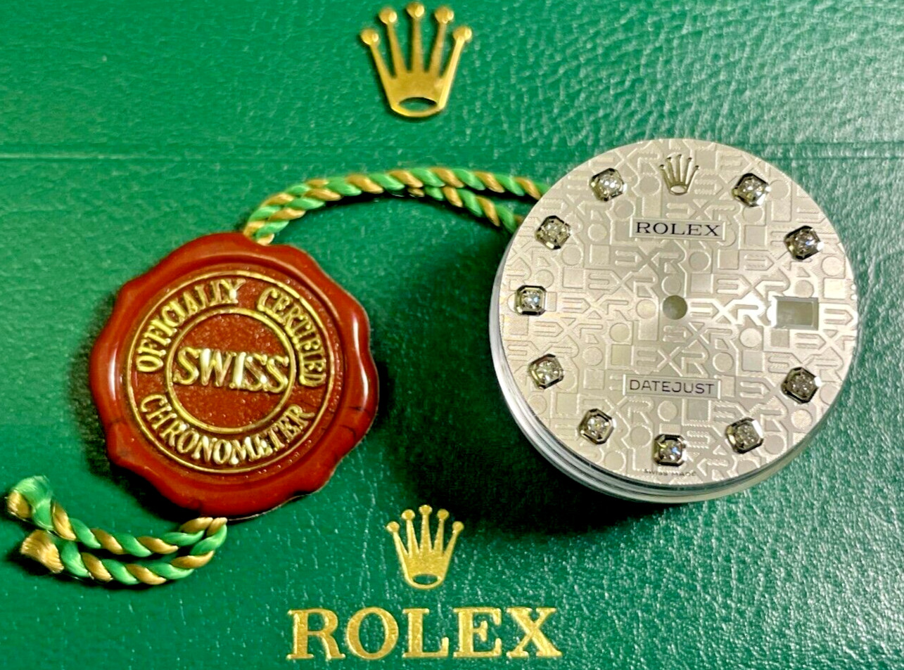 Original Rolex DateJust 116234 16234 Silver Anniversary Diamond Dial 36m