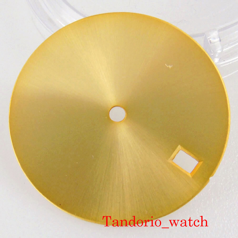 29mm Black Green Yellow Watch Dial Face No Mark For NH35 NH36 Automatic Movement