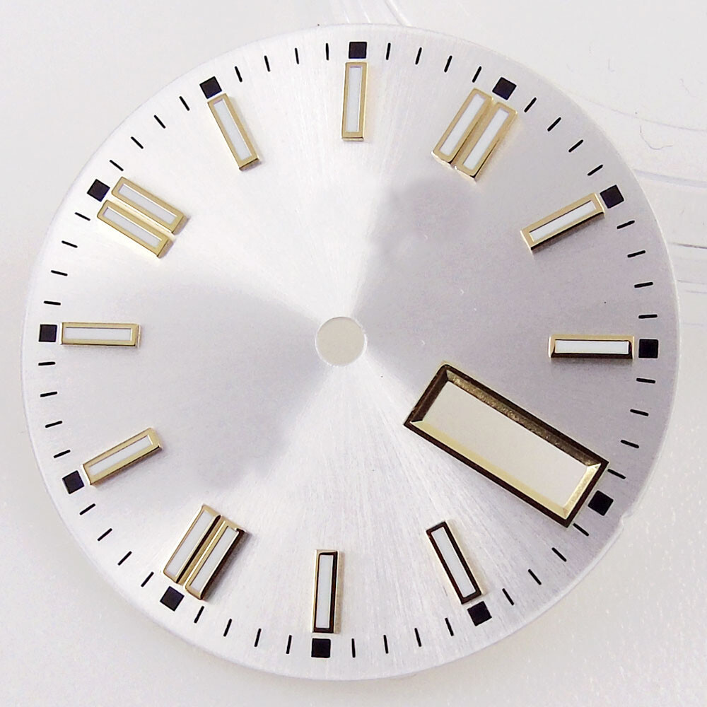 Fit NH36A Movement 29mm Watch Dial Face Accessories Date Week Black White Blue