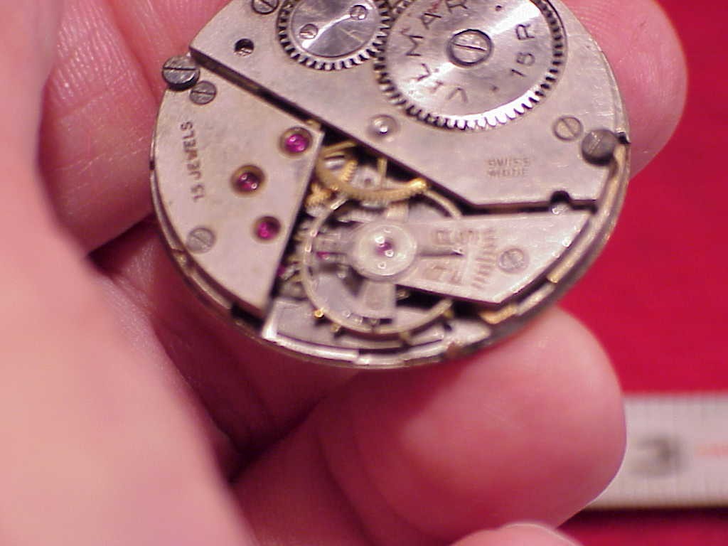 VILMAR VINTAGE 36MM 16 LIGNE A SCHILD 1067 WRISTWATCH MOVEMENT PARTS 4 REPAIRS
