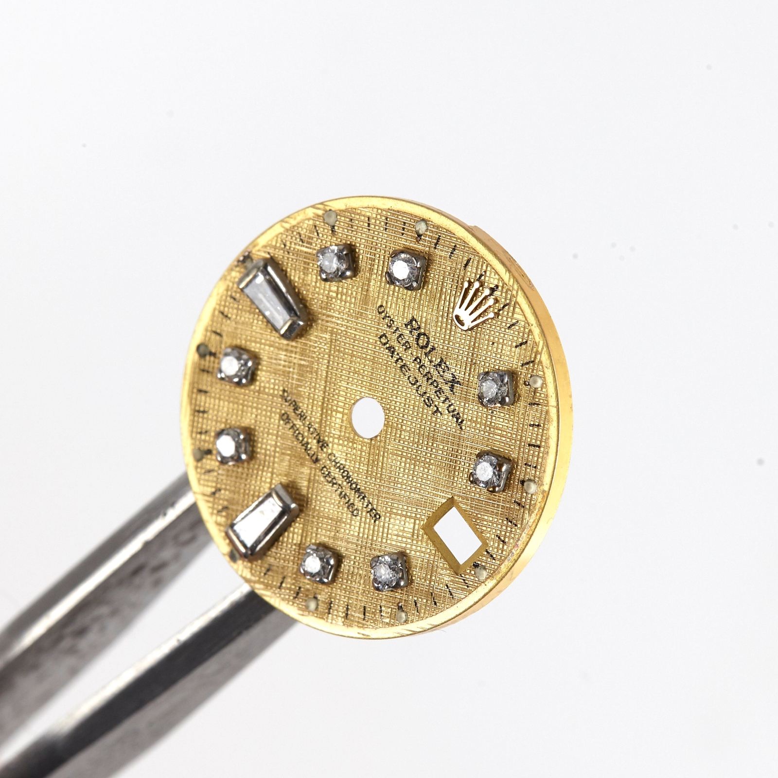 Rolex Custom Dial Ladies Datejust Champagne Tropical w/ Diamond Markers 2035