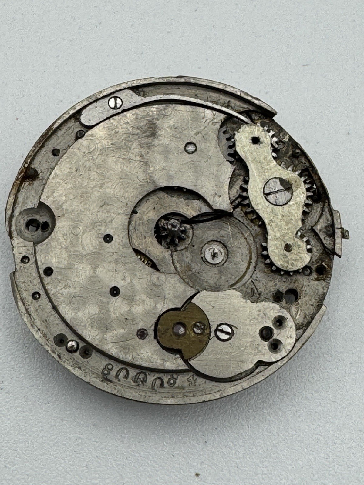 Vintage A Huguenin and Co Locle Partial High Grade Watch Movement Parts / Repair