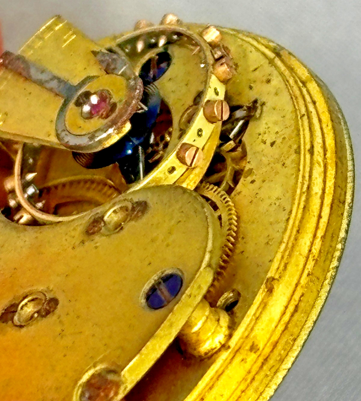 Antique English Lever Pocket Watch Movement Wright & Craighead for Restoration