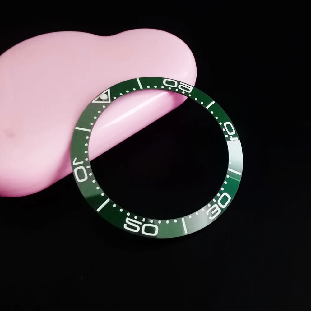 Slope Green Lume Ceramic Watch Bezel for Seamaster 300 Series Mechanical Watch