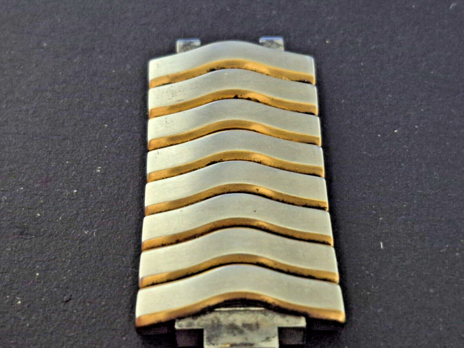 EBEL Classic Wave 8 Link Steel & Gold Segment for bands found on 21mm lug cases