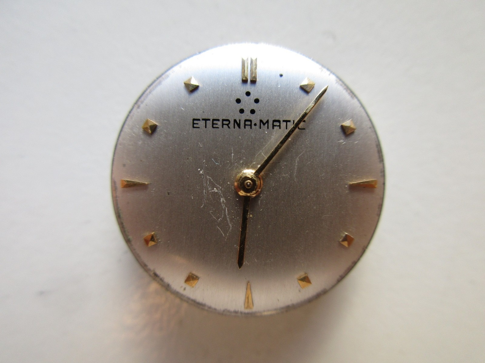 Eterna-matic cal. 1198R Swiss automatic watch movement – running