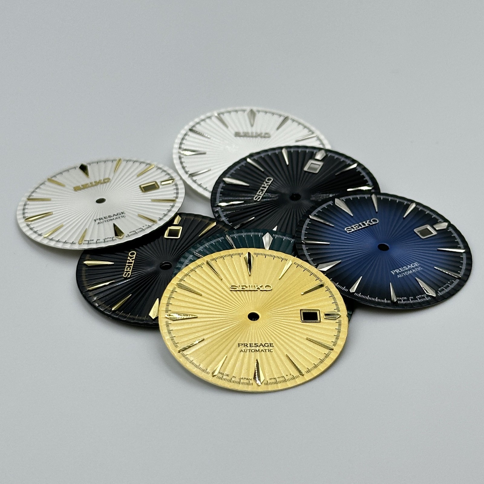 35mm Cocktail Stripes Watch Dial No Lume for Nh35 Movement Modification Accessor