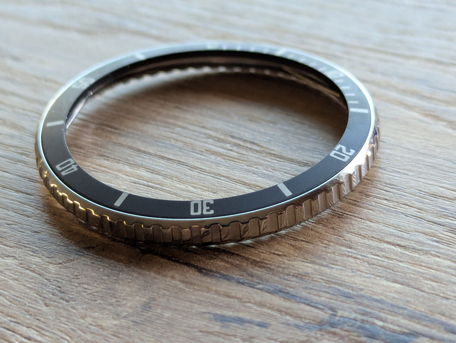 DEFECTIVE NOS Vintage Bulova Accutron Depth Gauge Bezel/Insert FOR 8459 CASES