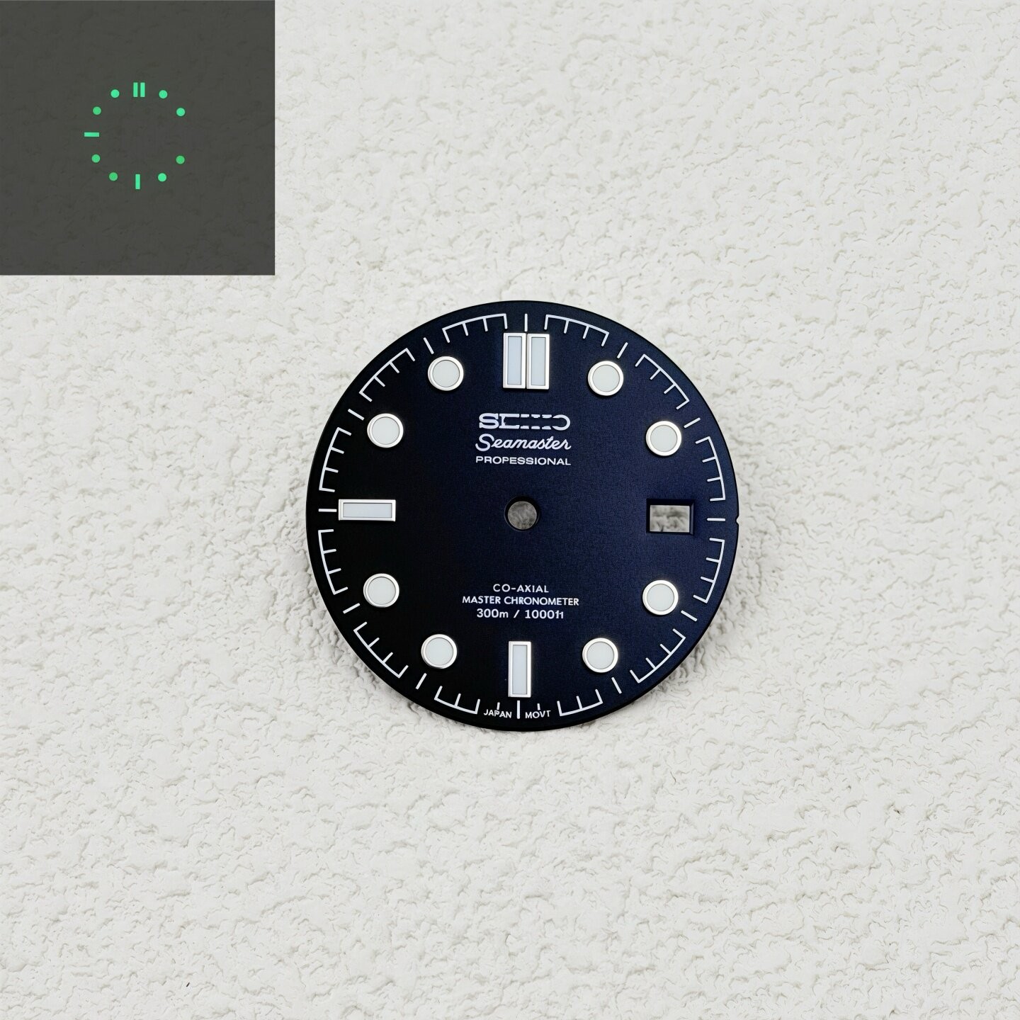 31mm SeaMaster Watch Dial Green Lume For NH35 NH36 Movement Watch Parts