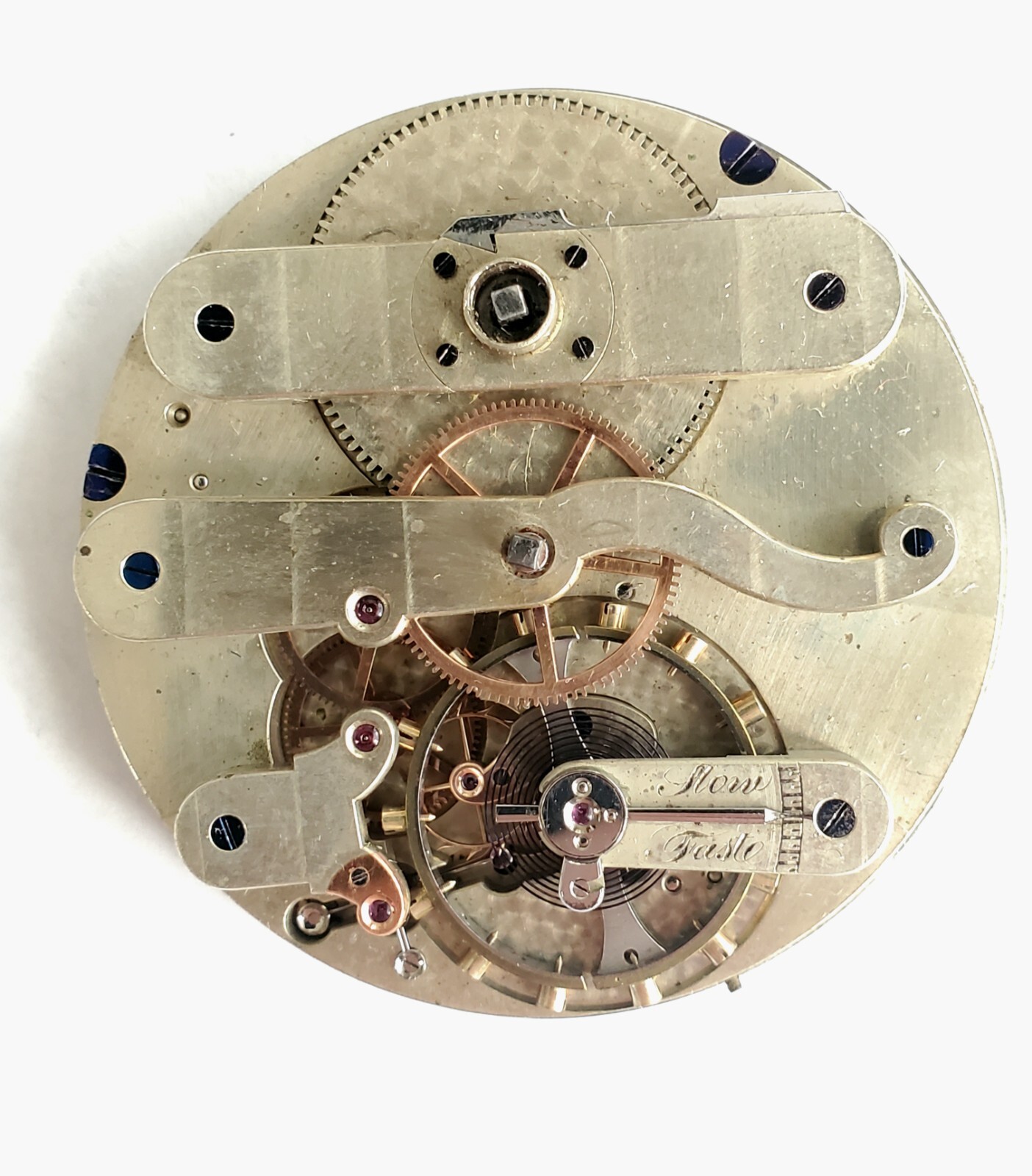 Running 46.5mm Magnificent High Grade Detent Chronometer Keywind Nickel Movement