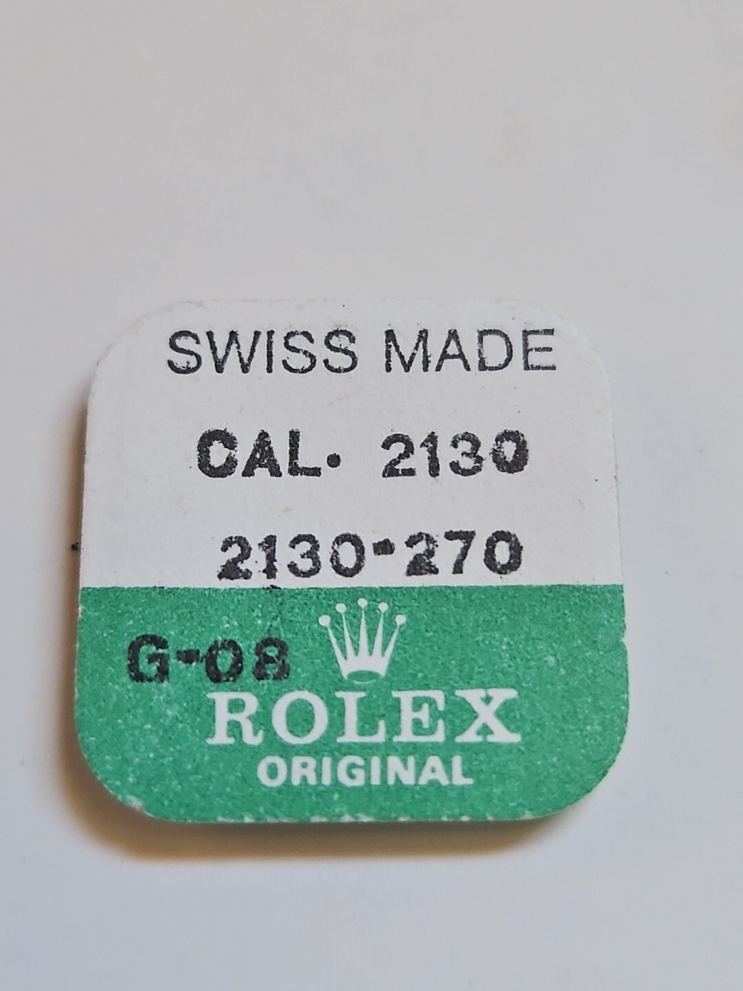 Rolex Caliber 2130-270 G-08 Cannon Pinion, New Sealed Package