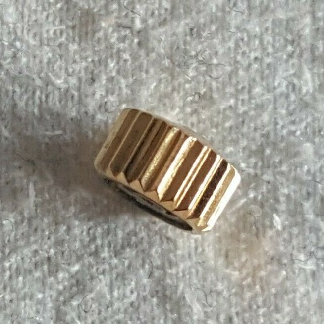 Omega Water Resistant Crown, Gold Plated, Part Number 42052