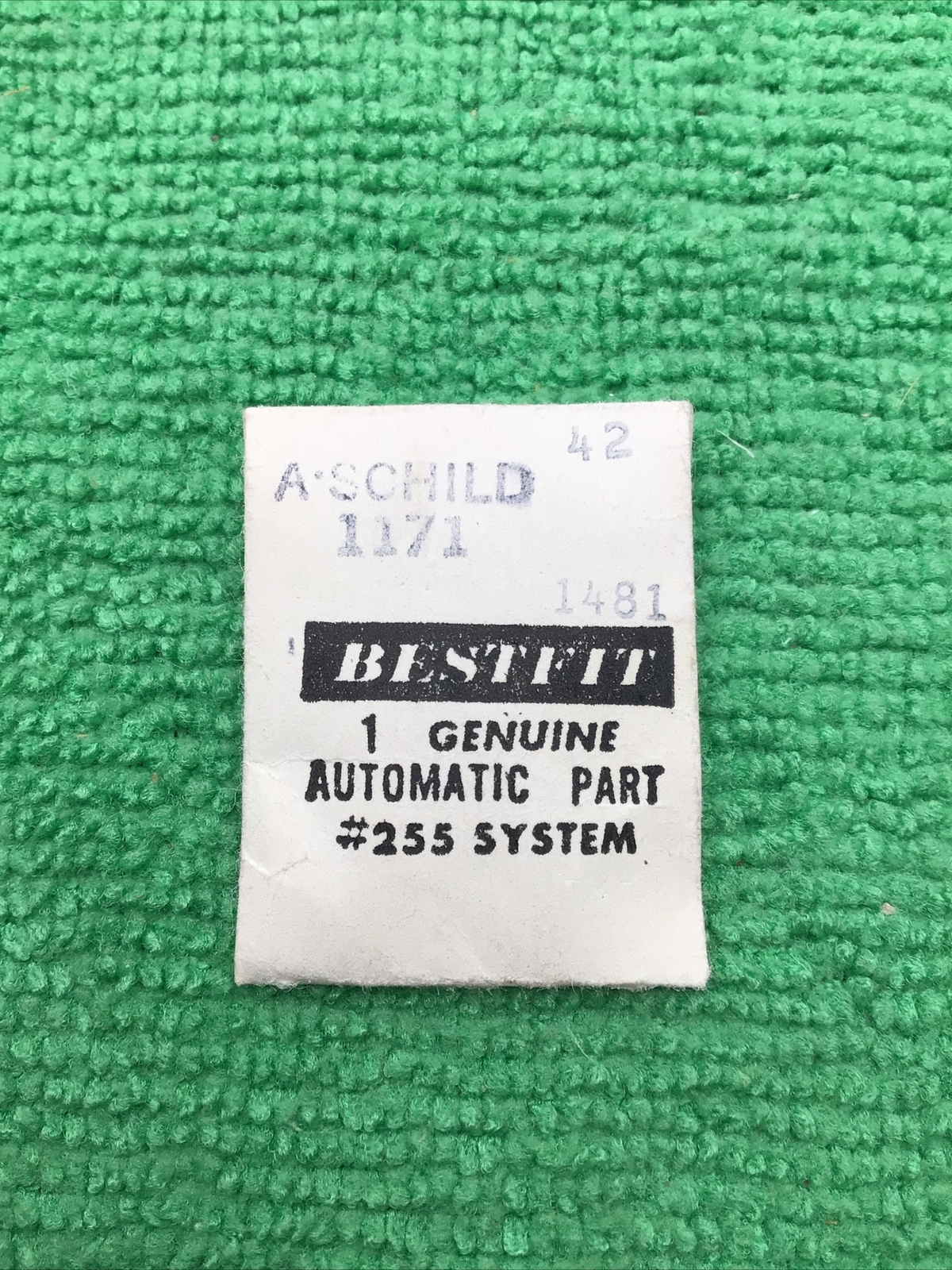 AS Cal. 1171 Watch Part 1481 Automatic 42