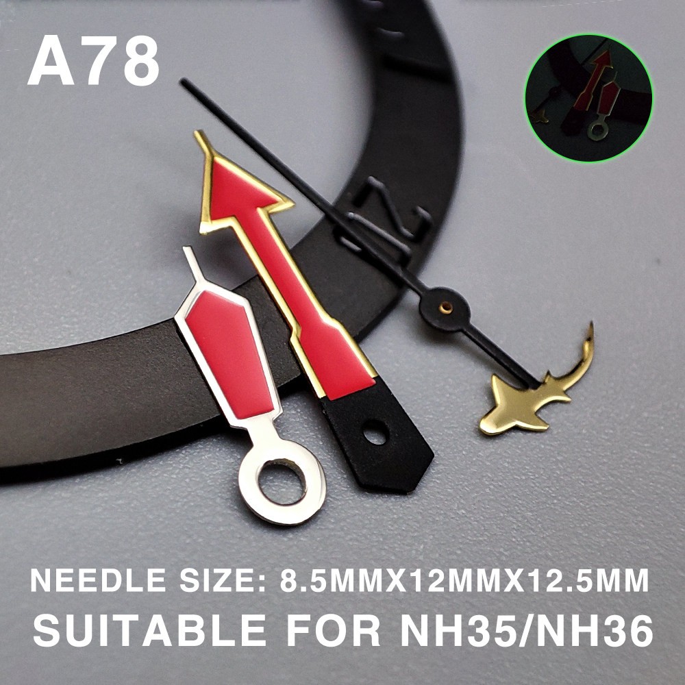 Watch Accessories NH35 Hands Luminous Watch Hands for NH35/36/4R35 Movements