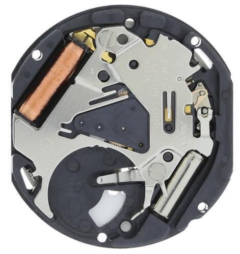 Hattori Epson TMI VX12 VX12E Watch Quartz Movement Date At 3/6 Japan Made
