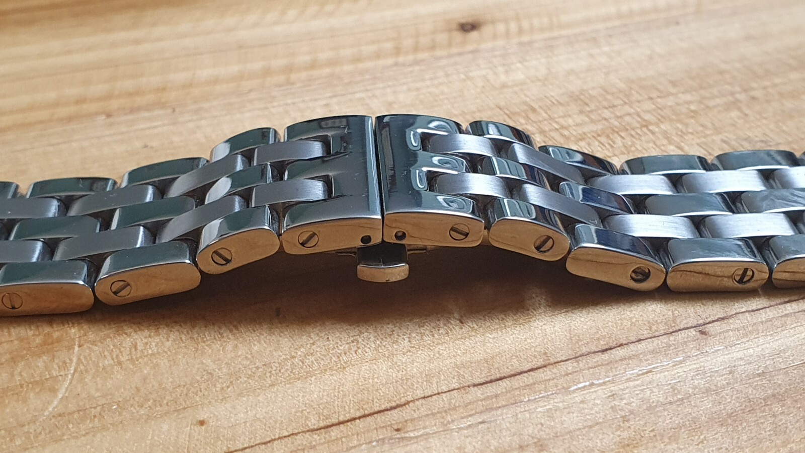 Massive stainless steel heavy metal band – butterfly clasp – 22mm – 105gr – 316L