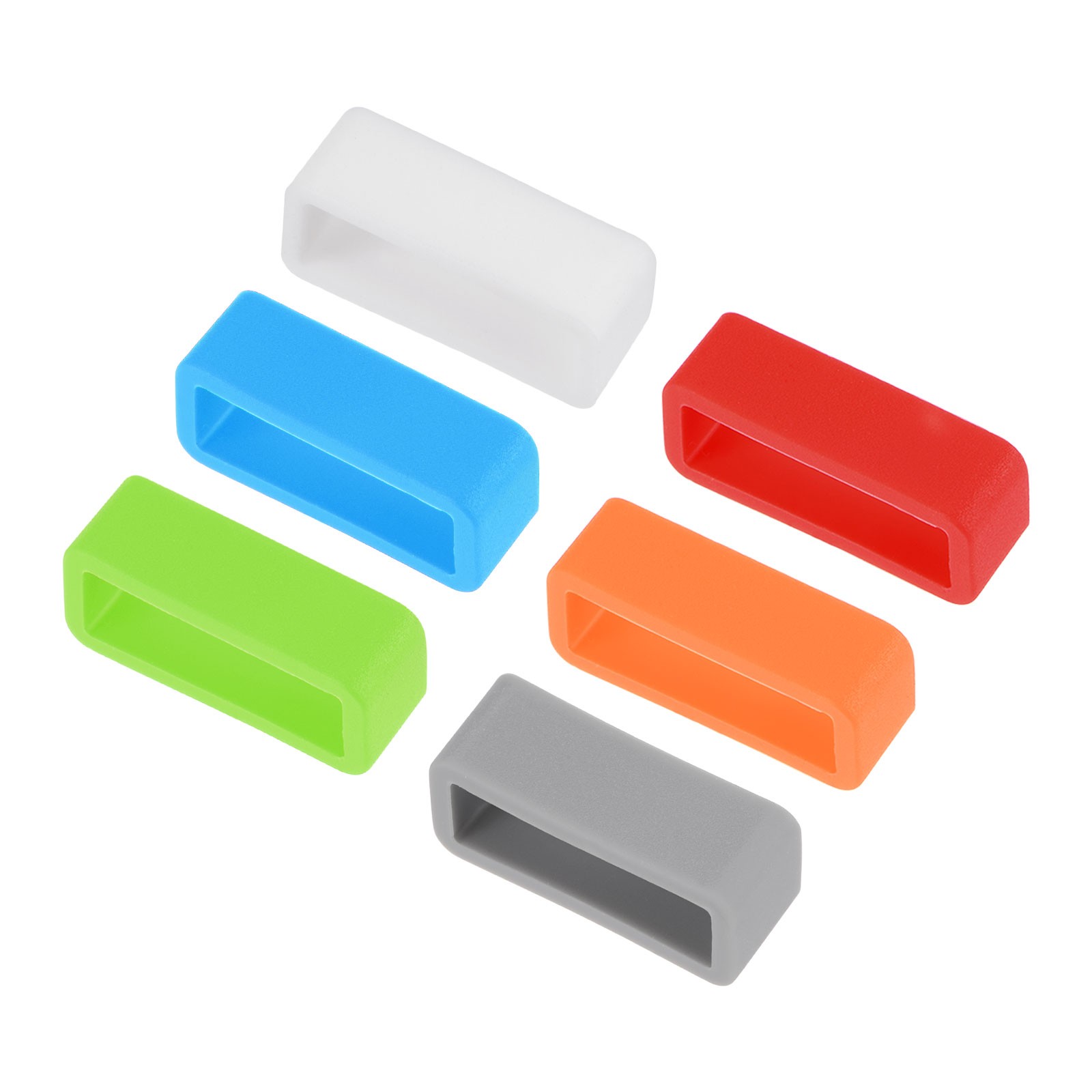 Watch Band Strap Watch Retainers for 18mm Width Watch Band Mix Color 6 Pcs