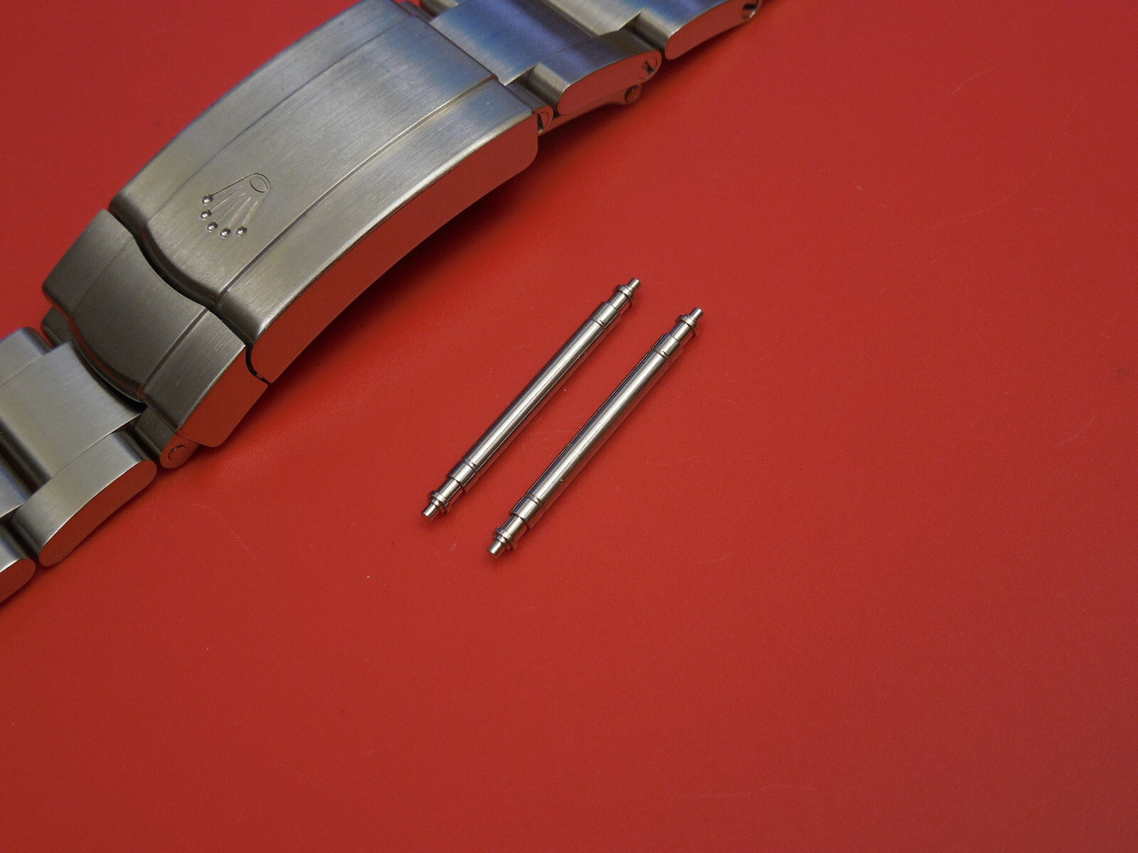 ROLEX SOLID STEEL 19MM SPRING PINS FOR 115200 114200 OYSTER BAND BRACELET