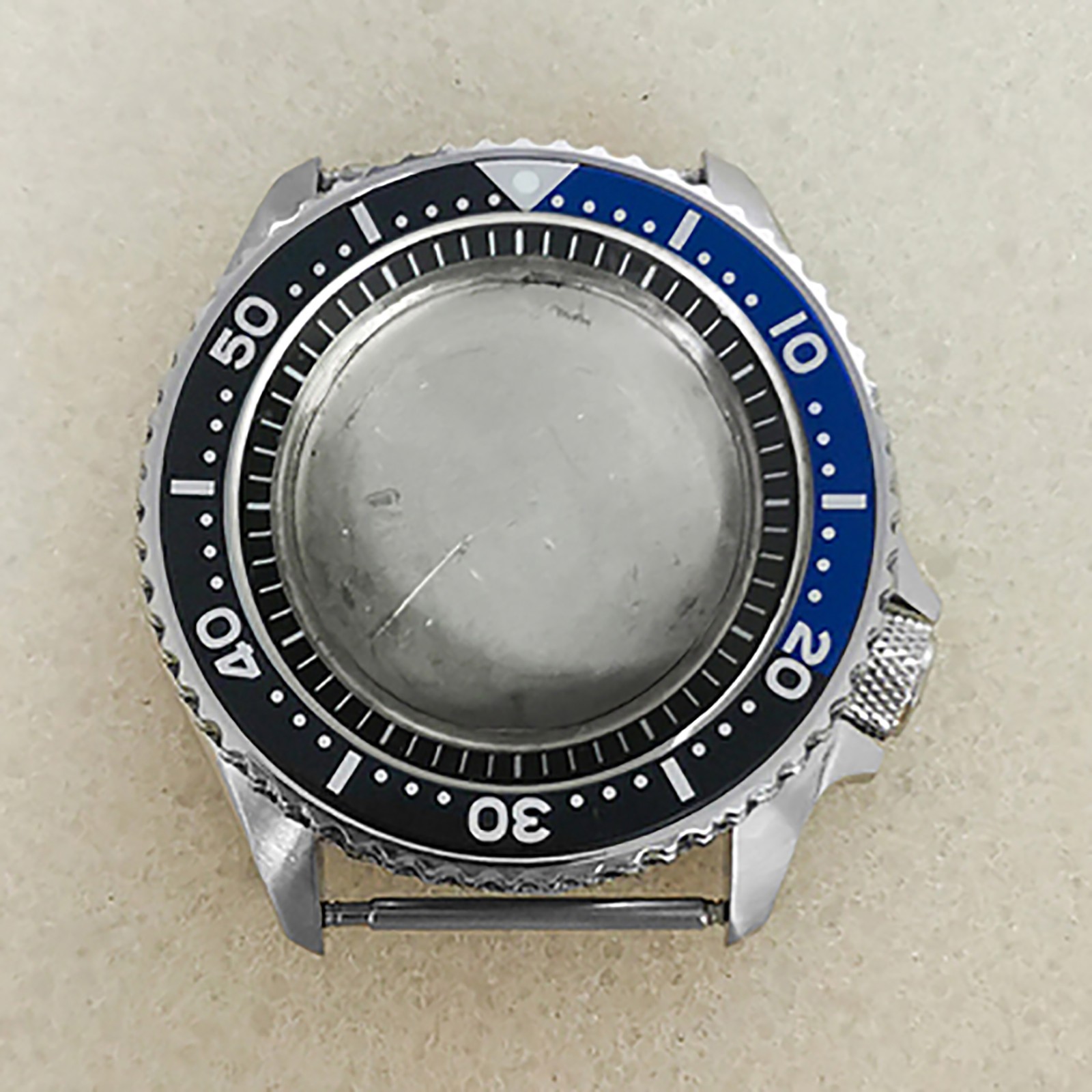 42MM Stainless Steel Mineral Mirror Watch Case SKX007 for NH35/NH36/4R Movement