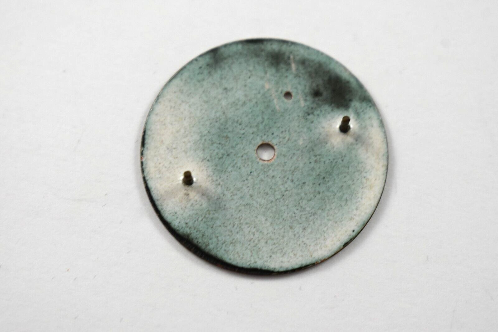 Vintage Alpina 30mm 2 Tone Enamel Trench Watch Dial lot.wp