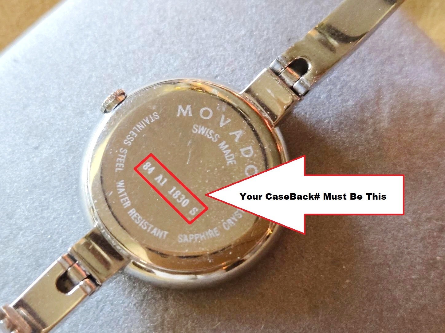 Movado Bela Ladies Watch Sizing Link 84 A1 1830 S