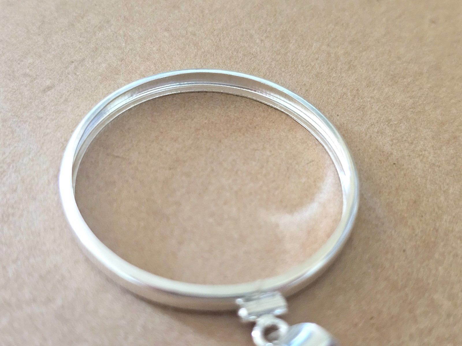 925 Sterling Silver Screw Top Simple Bezel for 38mm 1 Dollar Coins